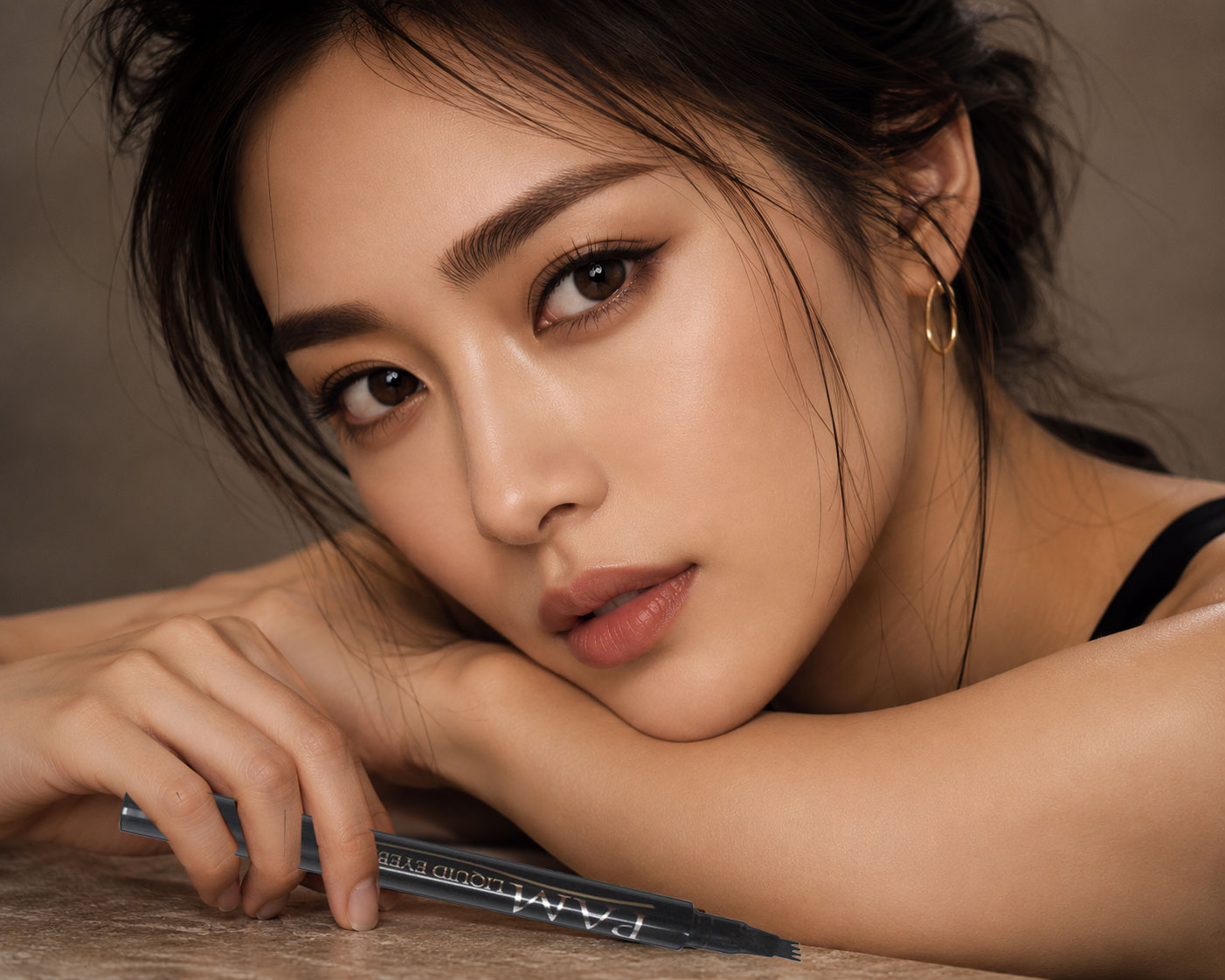 Natural long lasting eyebrow makeup